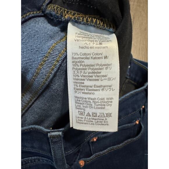 J. Crew Full Length Flare Dark Wash Jeans Size 27‎ - Picture 5 of 5